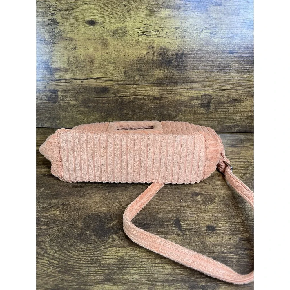 Small Corduroy‎ Tote Bag For Women Mini Crossbody Shoulder Bag, Melon